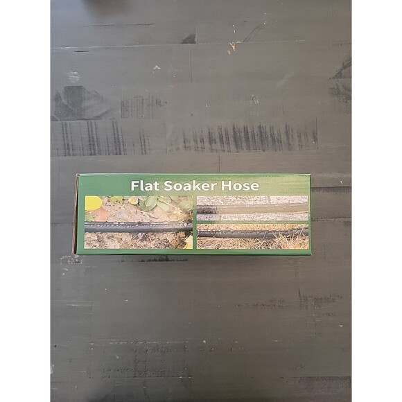 Flat Soaker Hose‎ 100 Ft.  50ft 2 Pack Garden Bed Soaker Hose - Picture 2 of 4